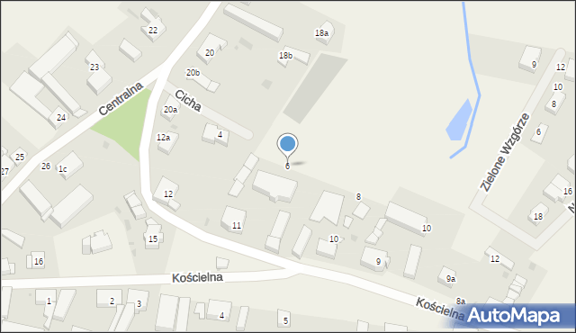 Przęsocin, Cicha, 6, mapa Przęsocin