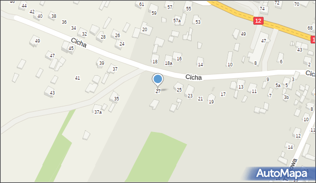 Przysucha, Cicha, 27a, mapa Przysucha