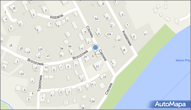 Przywidz, Cisowa, 10, mapa Przywidz