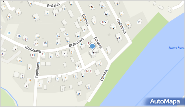 Przywidz, Cisowa, 12, mapa Przywidz