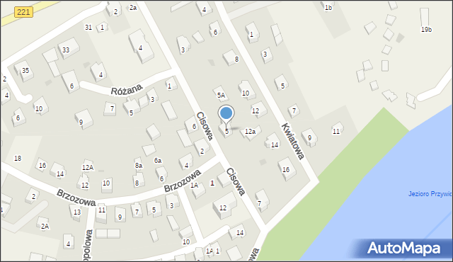 Przywidz, Cisowa, 5, mapa Przywidz