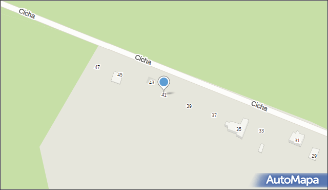 Puszczykowo, Cicha, 41, mapa Puszczykowo