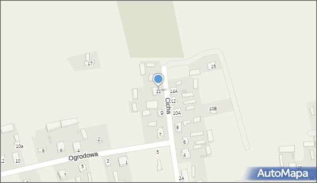 Rachanie, Cicha, 11, mapa Rachanie