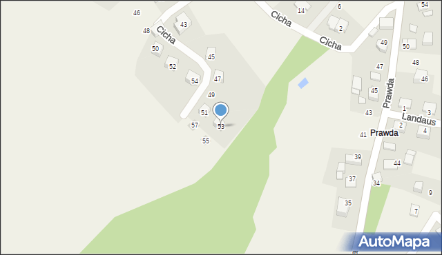 Raciborowice, Cicha, 53, mapa Raciborowice