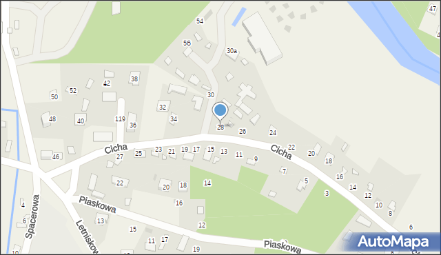 Radawa, Cicha, 28, mapa Radawa