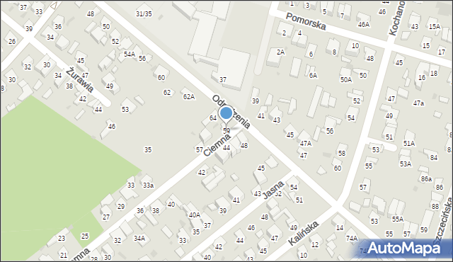 Radom, Ciemna, 59, mapa Radomia