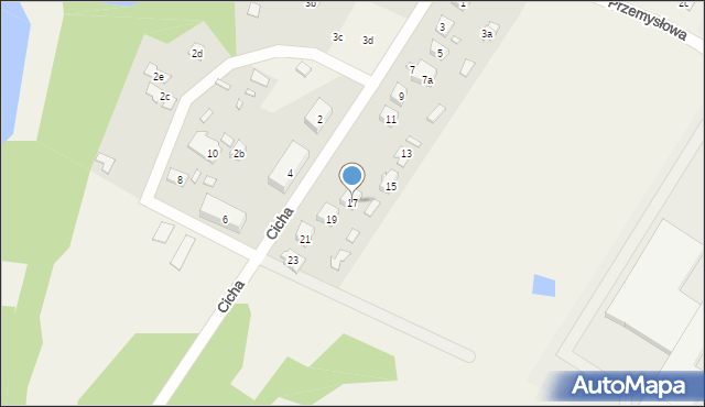 Radziejowice, Cicha, 17, mapa Radziejowice