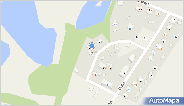 Radziejowice, Cicha, 2c, mapa Radziejowice