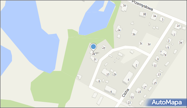 Radziejowice, Cicha, 2e, mapa Radziejowice