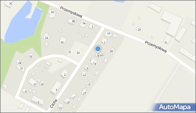 Radziejowice, Cicha, 5, mapa Radziejowice