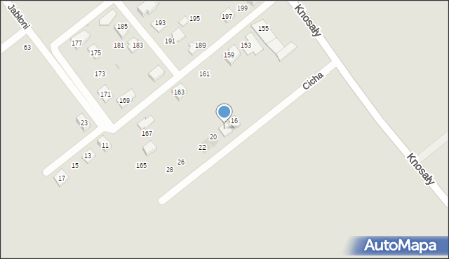 Radzionków, Cicha, 18, mapa Radzionków