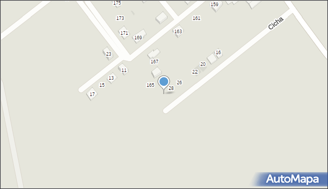 Radzionków, Cicha, 30, mapa Radzionków