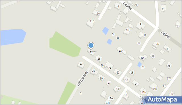 Radzymin, Cicha, 32, mapa Radzymin