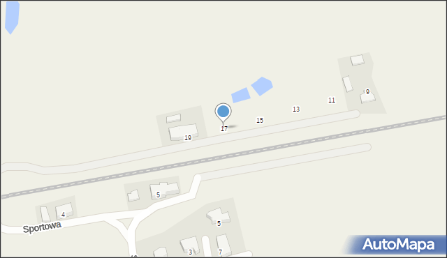 Rakowiec, Cicha, 17, mapa Rakowiec