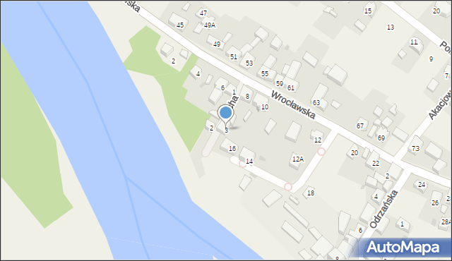 Ratowice, Cicha, 3, mapa Ratowice