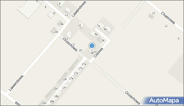 Ratowice, Cisowa, 1a, mapa Ratowice