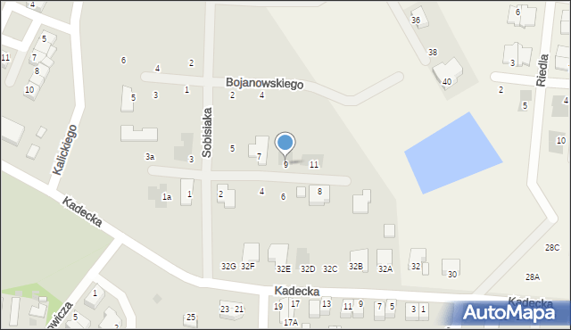 Rawicz, Cieplińskiego-Pługa Łukasza, 9, mapa Rawicz