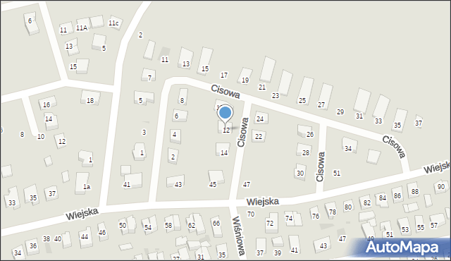 Reda, Cisowa, 12, mapa Reda