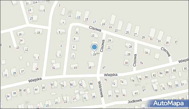 Reda, Cisowa, 14, mapa Reda