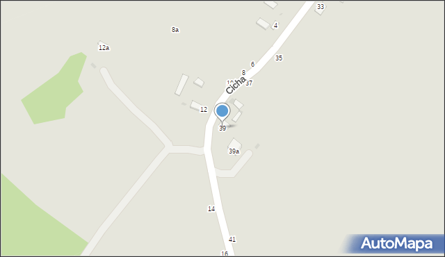 Rejowiec Fabryczny, Cicha, 39, mapa Rejowiec Fabryczny