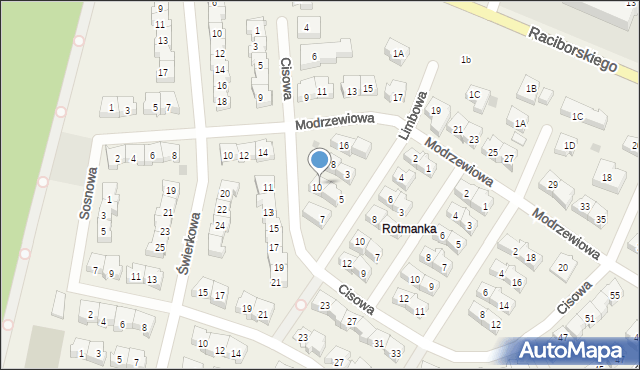Rotmanka, Cisowa, 12A, mapa Rotmanka
