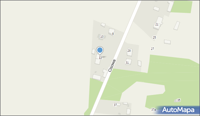 Rożki, Cisowa, 12, mapa Rożki