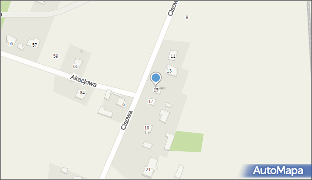 Rożki, Cisowa, 15, mapa Rożki