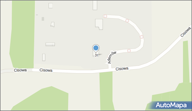 Rożki, Cisowa, 26, mapa Rożki