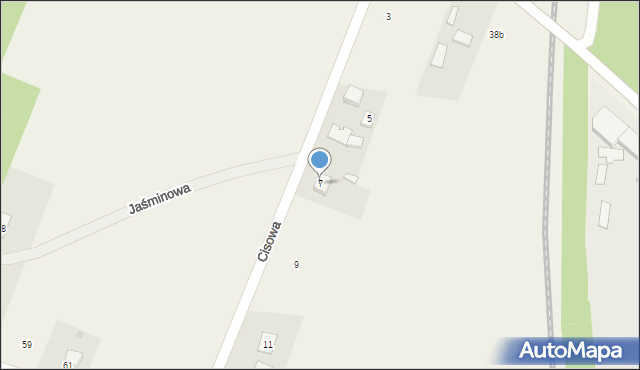 Rożki, Cisowa, 7, mapa Rożki