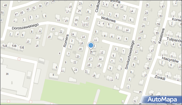 Ruda Śląska, Ciołkowskiego Konstantego, 15, mapa Rudy Śląskiej