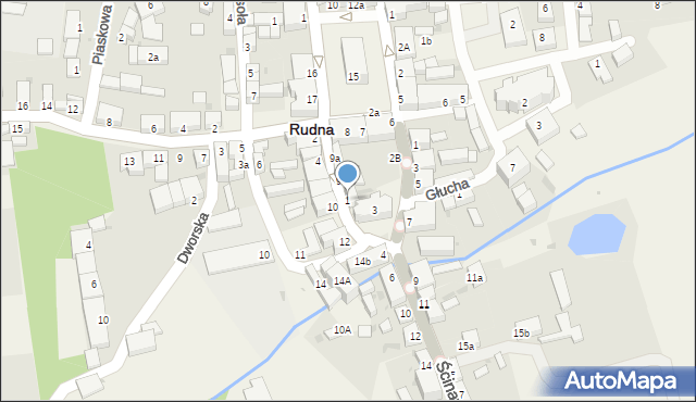 Rudna, Cicha, 1, mapa Rudna