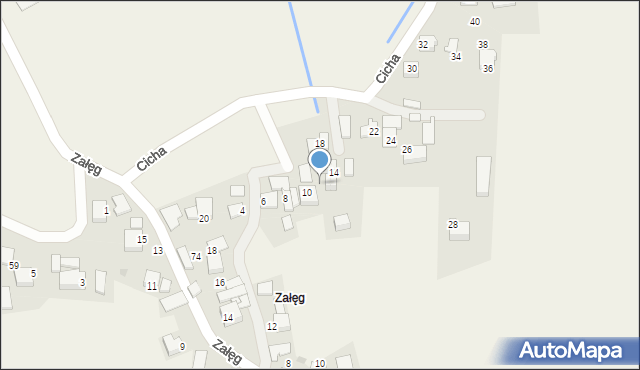 Rusocice, Cicha, 12, mapa Rusocice