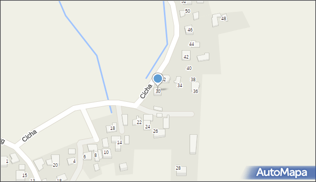 Rusocice, Cicha, 30, mapa Rusocice