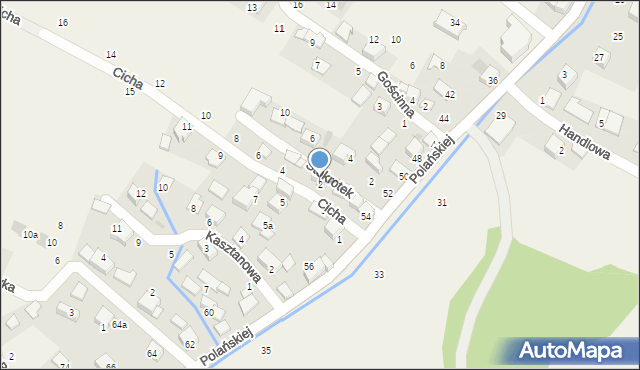 Rybna, Cicha, 2, mapa Rybna