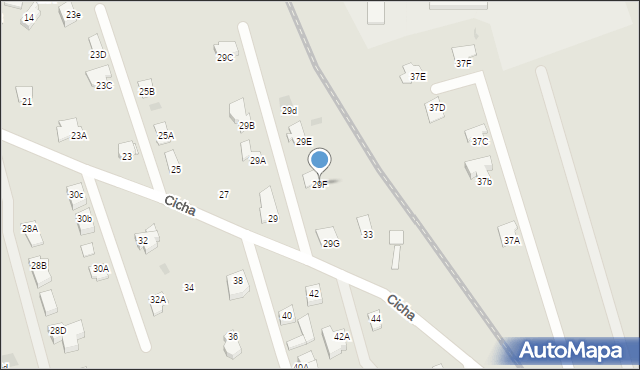 Rypin, Cicha, 29F, mapa Rypin