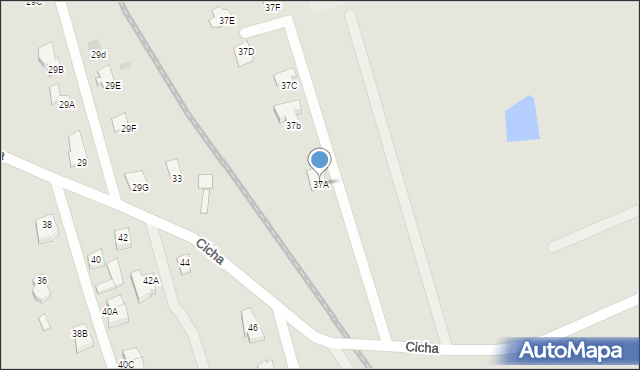 Rypin, Cicha, 37A, mapa Rypin