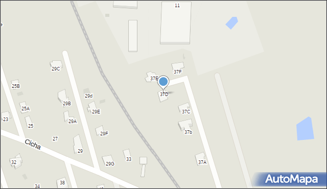 Rypin, Cicha, 37D, mapa Rypin