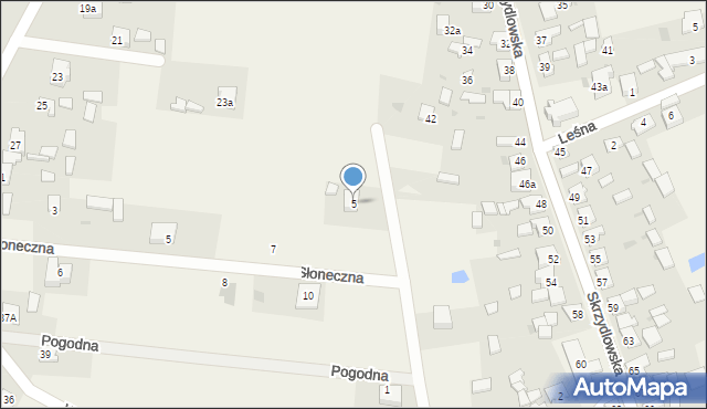 Rzerzęczyce, Cicha, 5, mapa Rzerzęczyce