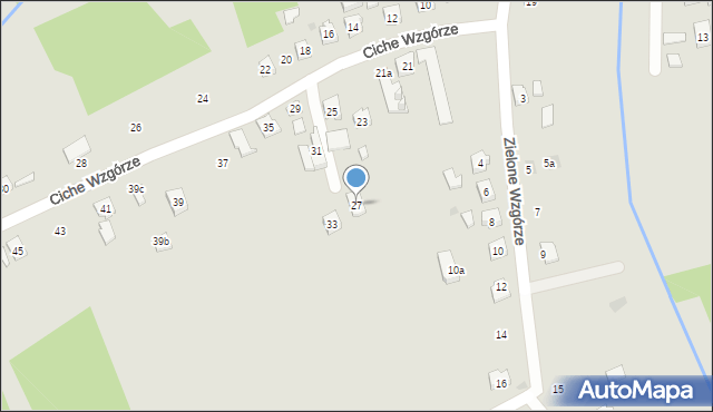 Rzeszów, Ciche Wzgórze, 27, mapa Rzeszów