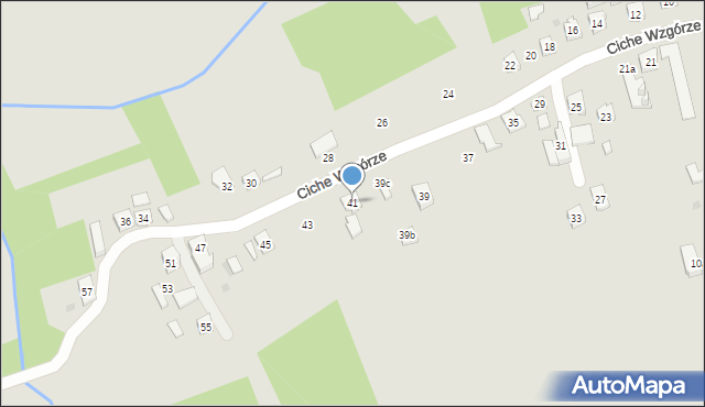 Rzeszów, Ciche Wzgórze, 41, mapa Rzeszów