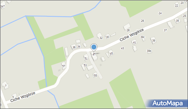 Rzeszów, Ciche Wzgórze, 47, mapa Rzeszów