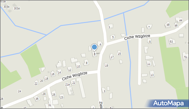 Rzeszów, Ciche Wzgórze, 6, mapa Rzeszów