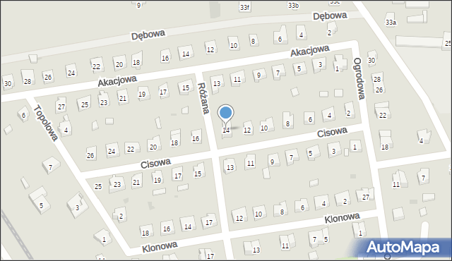 Ścinawa, Cisowa, 14, mapa Ścinawa