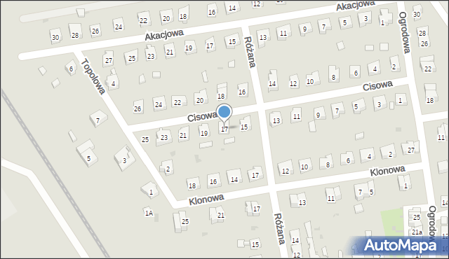 Ścinawa, Cisowa, 17, mapa Ścinawa