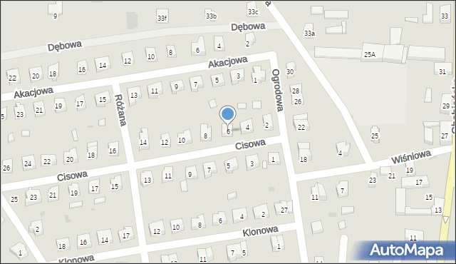 Ścinawa, Cisowa, 6, mapa Ścinawa