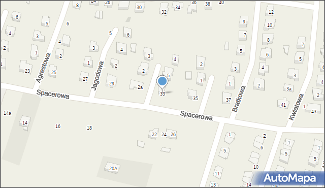 Siemianice, Cicha, 33, mapa Siemianice