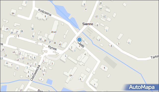 Sienno, Cieśli Adama, 2, mapa Sienno