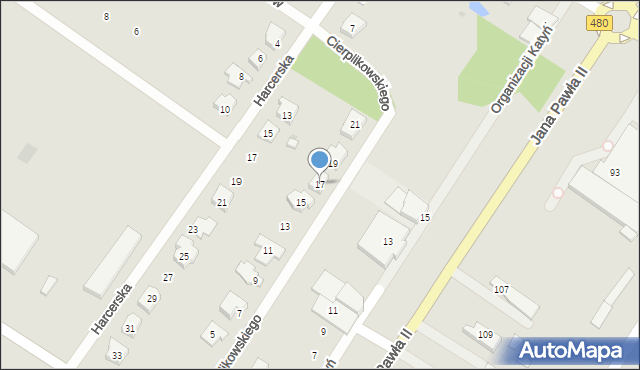 Sieradz, Cierplikowskiego Antoniego, 17, mapa Sieradz