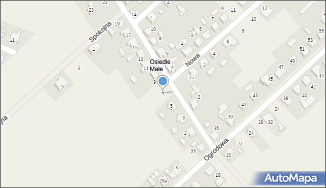 Sieraków Śląski, Cicha, 7, mapa Sieraków Śląski