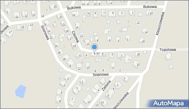 Skarszewy, Cisowa, 7, mapa Skarszewy